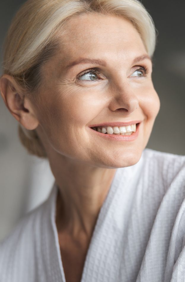 mount pleasant med spa model smiling