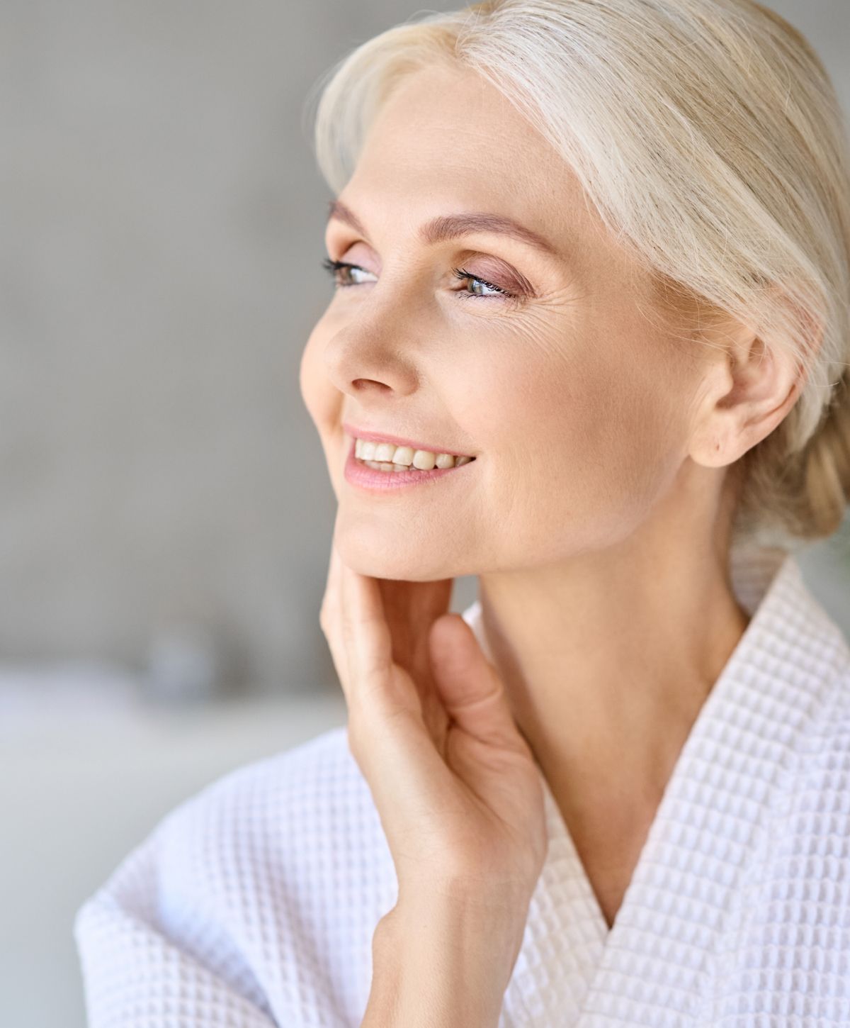 mount pleasant microneedling model with blonde hair