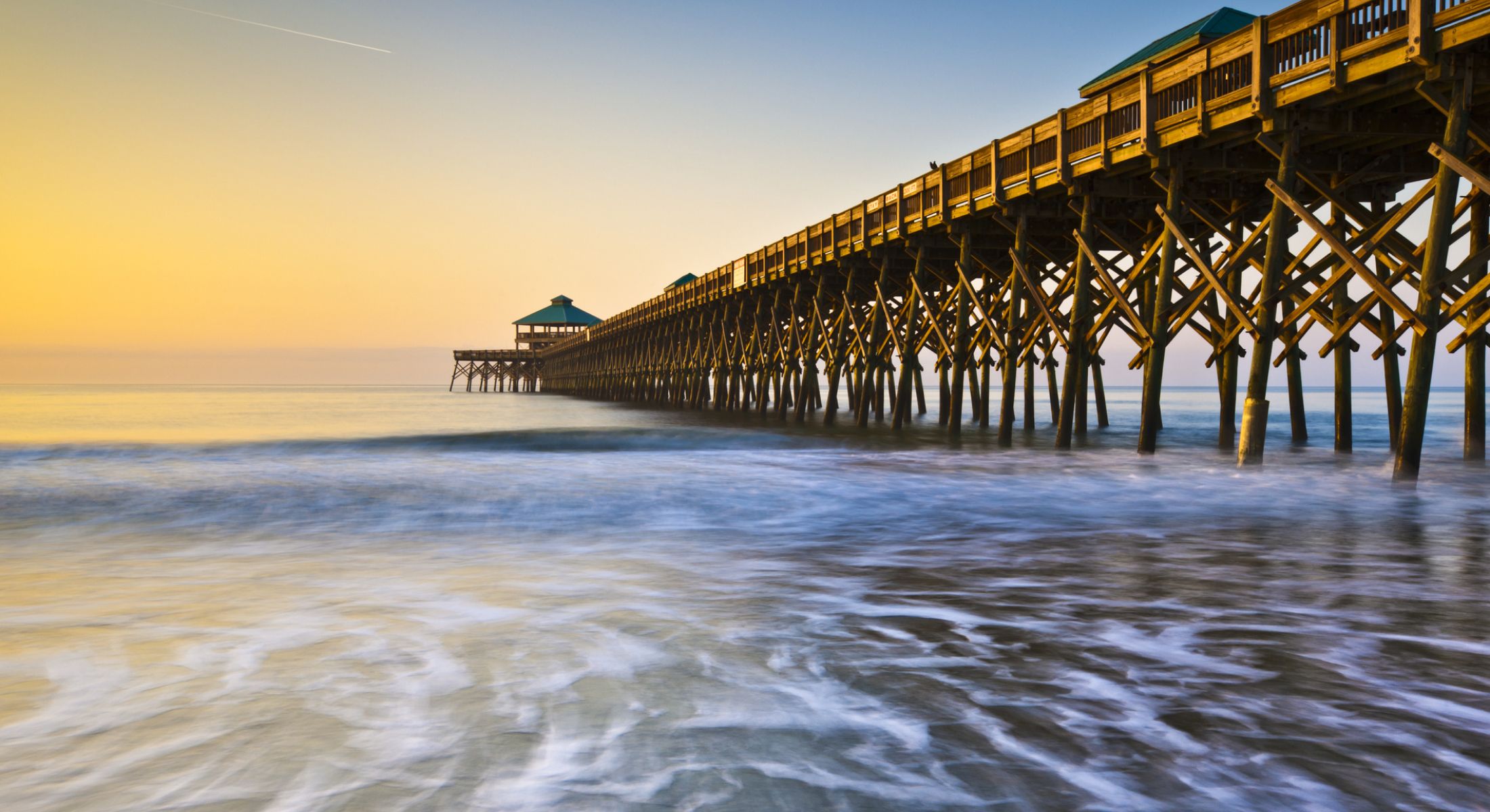 beach and pier